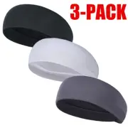 3 PACK Hair Head Band Sweatband Stretch Men Women Headband Wrap Elastic Sports