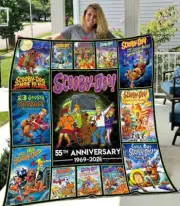Scooby Doo 55th Anniversary 1969 2024 Scooby Doo Quotes Sofa BLANKET Best Price