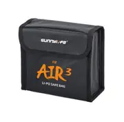 Sunnylife Lipo Safe Bag for DJI Air 3 (Fits 3 Batteries)