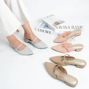 穆勒鞋女式高跟鞋 3 厘米 NAVISA 基本系列風織錦 LOVE WALCO VIVI NICI