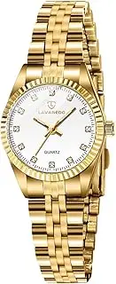 [Bomieux] Watches for Women, Small Gold Womens Watches, Stainless Steel Ladies Wrist Watches, Waterproof Analog Watch with Luminous and Japanese Quartz Movement, Dainty Dress Watch, Gifts for Women