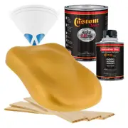 HOT ROD FLATZ Autumn Gold Metallic Quart Kit URETHANE Flat Auto Car Paint Kit