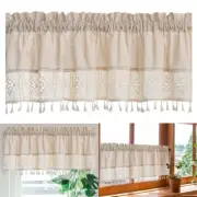 Half Kitchen Curtains Light Filtering Window Drapes Classic Rod Pocket Home