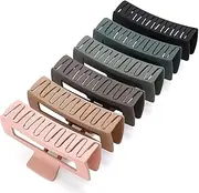 5 Inch Extra Large Hair Clips, Big Claw Clips for Thick Long Curly Hair, Strong Hold Jaw Clip Oversized Nonslip Square Hair Clips for Women, Jumbo Claw Clips Light Green Valentine's Day Gifts Holiday