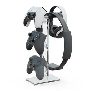 Skull & Co. PS5/PS4/XBOX/Pro手柄收納支架掛架Phantom Stand/Rack 透明極簡 模塊化 可掛放健身環頭戴耳機