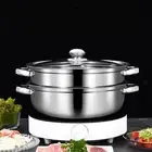 Steamer Pot Multifunctional Kitchen Steamer Cooker for Veggies Pasta Egg