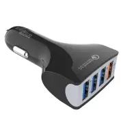 Universal 4-Slot QC3.0 Car USB Charger PD Charging Adapter Cigarette Lighter