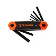 CRESCENT 8 Pc. Folding Metric Hex Dual Material Key Set CHKFM8