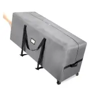 Rolling Christmas Tree Storage Bag, 2 Swivel Wheels for Easy 7.5 ft Grey