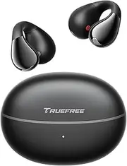 [truefree] B1 Open Ear Wireless Earbuds，Clip on Bluetooth 5.4 Headphones with Dynamic Bass, 4 Mics for Clear Calls, Dual Connection, Lightweight & Secure Fit, Ideal for Sports & Workouts, APP Control