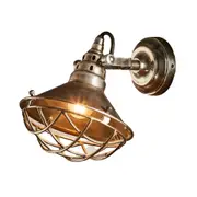 Belle Twain Brass Wall Light Fixture 25cm Home Outdoor Porch Lighting Silver