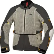IXS Tourster-Big Air 1.0 Mesh Motorcycle Textile Jacket, grey-beige, Size M for Men Grey Beige