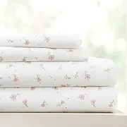 Hotel Collection Ieh-4 Piece-SFL-CK-PI Home Collection Floral 4 Sheet Set, Pink, Double
