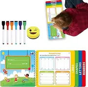 Writing Book for Kids,Reusable Preschool Handwriting Workbook - Developmental Homeschool Supplies, Preschool Learning Activities for Home School Kindergarten Classroom