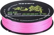 uxcell Braided Fishing Line, 164 Yards 0.32mm Dia Abrasion Resistant Colored Fishing Line for Saltwater/Freshwater/Ice Fishing, 8 Strand Super Strong Zero Stretch [Pink]