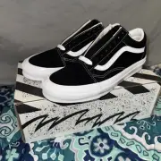 Vans Vault Og Old Skool L Size 9 Men’s Suede Canvas Black White New In Box
