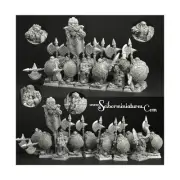Scibor Fantasy Minis 28mm Dwarven Troll Hunters Pack New