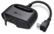 Kasa Outdoor Smart Plug, Smart Home Wi-Fi Outlet with 2 Sockets, IP64 Weather