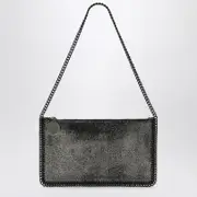 [Stella McCartney] Metallic Ruthenium-coloured Wallet Bag With Chain One size Black