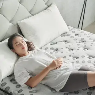 【H&D 東稻家居】HOME MEET 石墨烯遠紅外線抗菌防獨立筒床墊雙人床墊5尺(雙人床墊 床墊)