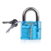 Gym locker bike Toolbox Portable Acrylic Lock Visible Transparent Padlock 3"x2"