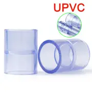 PVC Pressure Pipe Fittings Socket Coupling Adhesive Fitting ID 20 ~ 40mm Clear
