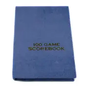 100 Game Hard Cover Chess Scorebook - Blue - 80 Move Pages w Glossary