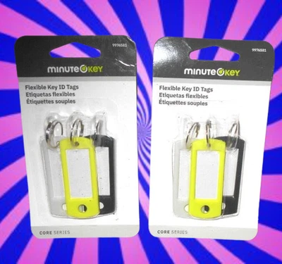 Hillman Two packs Of 3 Each Flexible Key Id Tags