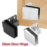 Zinc Alloy Glass Door Hinges No Drilling Frameless Clamp for Convenient Use