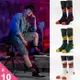 【FOOTER除臭襪】10雙入-放克人生運動氣墊襪(ZH168L/XL)男款