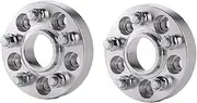 ZAPYVET 2Pieces PCD 5x114.3 CB 60.1mm Wheel Spacer Adapter, for Lexus, ES GS HS is LS NX RC RX SC, for Toyota, Camry, for RAV4, for Suzuki, SX4 Car Rim Spacers(2silver spacers 25mm)