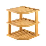 Bamboo Wooden Kitchen Bread Rack, Plate Storage Rack