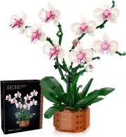 729-Piece Artificial Flower Building Blocks Set - DIY Home Decoration Kit for Ad
