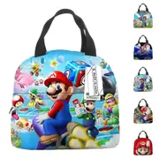 Super Mario Bros Lunch Bag Lunch Box Insulated Lunch Tote Food Handbags Case For School Picnic Gifts D
