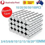 10MM Strong Round Neodymium Magnet Disc Super Rare Earth Cylinder Fridge Holder
