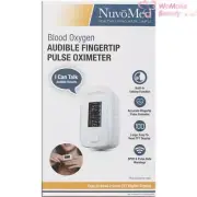 NuvoMed Blood Oxygen Audible Fingertip Pulse Oximeter New In Box