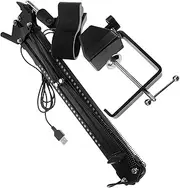 SECFOU 1 Set Rgb Heavy Duty Mic Boom Arm with Adjustable Height Glowing Microphone Stand for Desk Versatile and Durable Design for Streaming and Recording Sessions