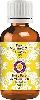 Deve Herbes Vitamin E Oil for Healthy Skin, Hair & Nails | Pure | Non-Sticky | Non-greasy | Lightweight | All Skin Types | Men and Women 30ml (1 oz)