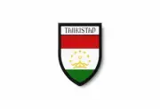 PATCH PATCHES EMBLEM IRON ON GLUE PRINT FLAG world crest tajikistan