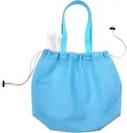 [Byeaon] Mesh Bag For Beach - Mesh Pool Bag,Sandproof Water-Resistant Sand Toy Organizer Foldable Travel-Friendly Design For Summer Music Festivals Yacht Day