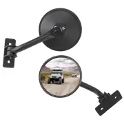 Upgraded Mirrors Doors Off Compatible with JK JKU TJ, Round Wrangler Side Mir...