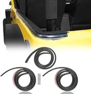 Hooke Road Wrangler Hardtop Seal Strip for Jeep Wrangler TJ 97-06 - Eliminates Rattling/Wind Noise/Water Damage - 3-Piece Kit