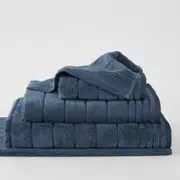 Sheridan Orson Towel Range - Bath Sheet in Washed Indigo Cotton