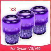 Hepa Filter for V11/V15 Vacuum Cleaner Washable Filter Replacement Parts As Shown
