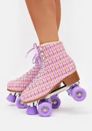 Less Of A Clue Plaid Roller Skates
