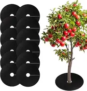Tree Rings Landscaping | 12X Tree Root Protector,Non-Woven Tree Protector Mats, Degradable Gardening Plant Covers Breathable for Grass Growth Control