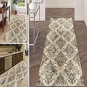 Classical Carpet Runners for Hallway, Washable Rubber Backed Non-Slip Area Rugs 100cm 1.5m 2m 250cm 3m 3.5m 4m 4.5m 5m 6m Kitchen Stairs Entrance Bedroom Floor Mats(2ft×6.6ft/60×200cm)