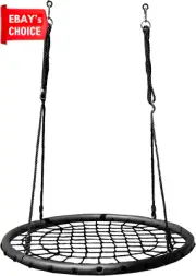 40" Spider Web Tree Swing Outdoor Tire Swing Durable Easy Install for Set or Tre