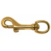 13mm Round Eye Solid Brass Snap Hook