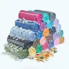 Bundle of 10 Assorted Color Turkish Cotton Beach Towels